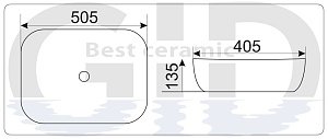 Раковина GID D1302H009 купить в интернет-магазине Sanbest