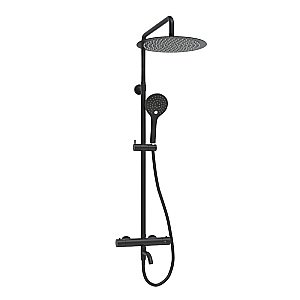Душевая система WasserKraft Elbe 7400 SET2691 Thermo черный Soft-touch купить в интернет-магазине сантехники Sanbest