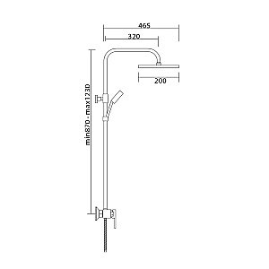 Душевая система Veragio GRITT VR.GRT-9925.CR хром купить в интернет-магазине сантехники Sanbest