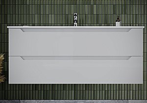 Тумба с раковиной Sancos Norma 2.0 NR2.0120-1W белый глянец для ванной в интернет-магазине Sanbest