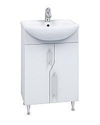 Тумба с раковиной Vigo Grand 550 белая для ванной в интернет-магазине Sanbest