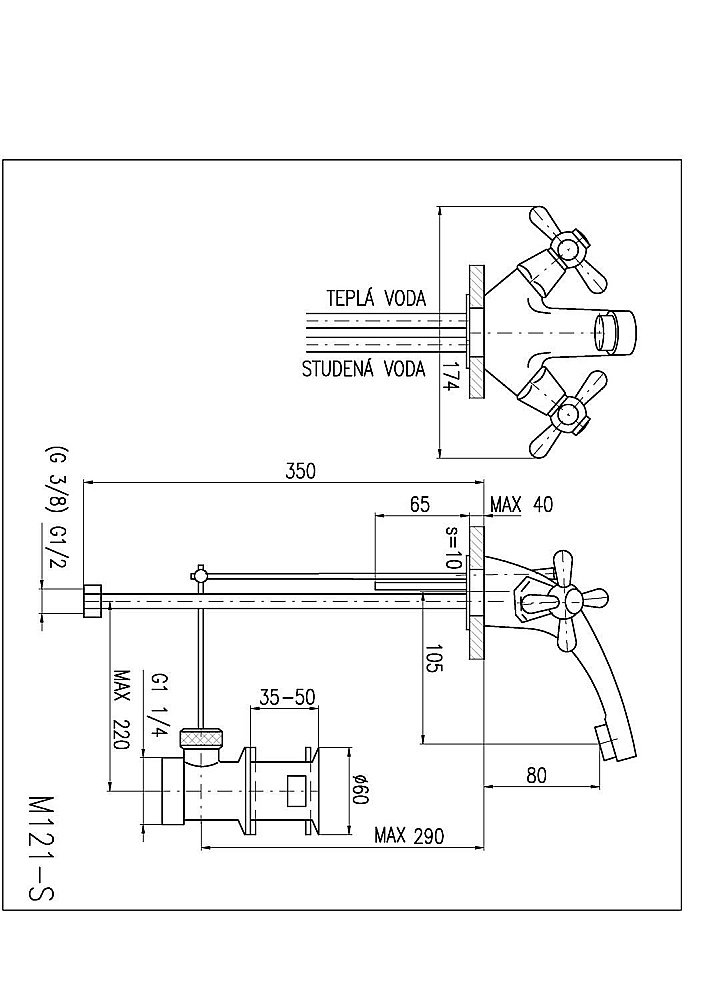 Смеситель для раковины RAV-Slezak MORAVA MK127.5 хром купить в интернет-магазине сантехники Sanbest