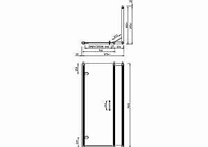 Душевой уголок Burlington C20/C15/C14 100x90 стекло прозрачное/профиль хром купить в интернет-магазине Sanbest