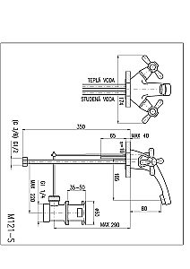 Смеситель для раковины RAV-Slezak MORAVA MK127.5 хром купить в интернет-магазине сантехники Sanbest