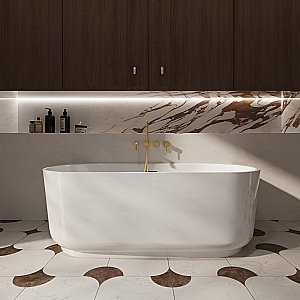 Смеситель для ванны Vincea Groove VBTW-4G1BG брашированное золото купить в интернет-магазине сантехники Sanbest