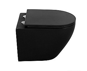 Унитаз подвесной BelBagno COLORATO BB062 безободковый, черный матовый купить в интернет-магазине Sanbest