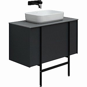 Тумба с раковиной Allen Brau Reality 90 1.32006.AM антрацит матовый для ванной в интернет-магазине Sanbest