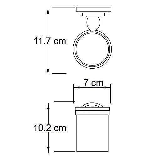 Стакан для зубных щеток WasserKRAFT Isar K-7328 купить в интернет-магазине сантехники Sanbest