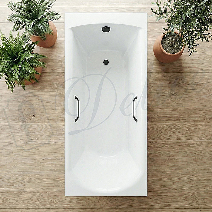 Ванна Delice Astra DLR330055RB-G 170х70 белая/ручки черные купить в интернет-магазине Sanbest