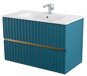 Тумба с раковиной Art&Max ELEGANT 100 аквамарин для ванной в интернет-магазине Sanbest