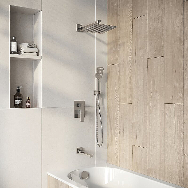 Душевая система Grossman Style 501.K35.05.120 никель брашированный купить в интернет-магазине сантехники Sanbest