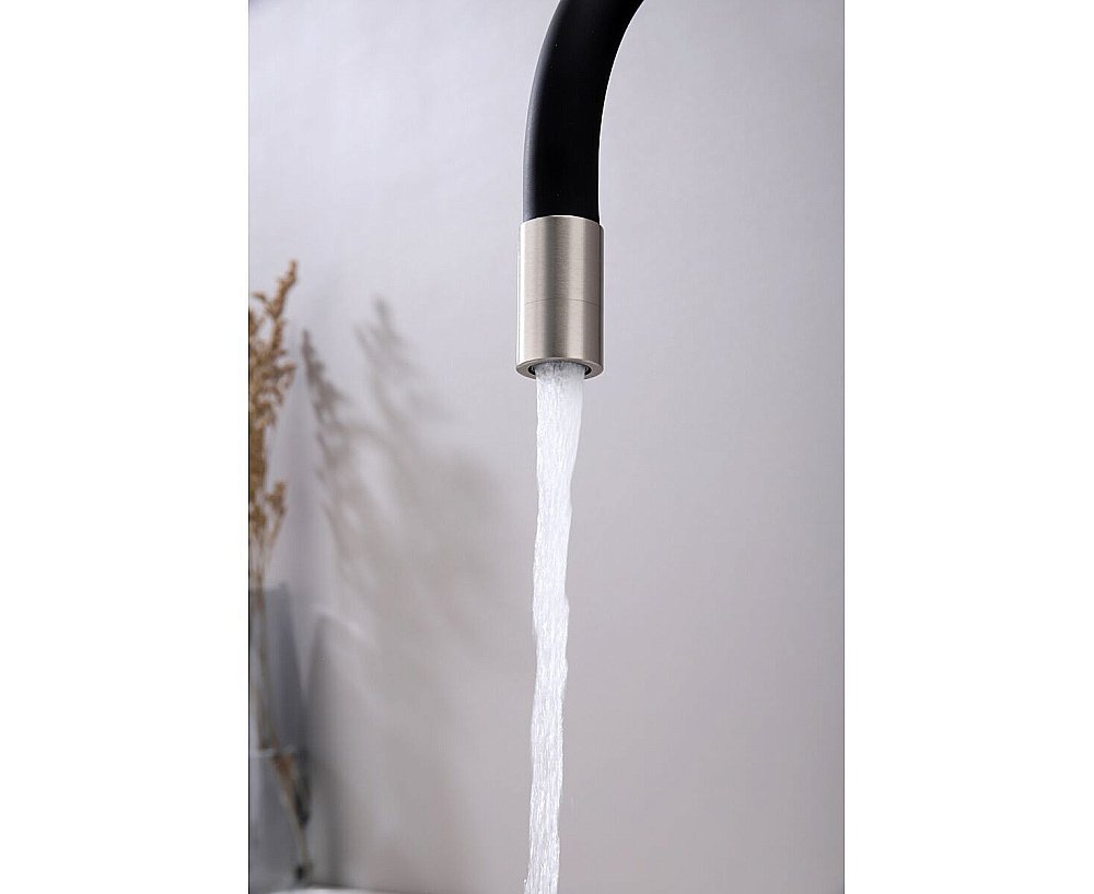 Смеситель для кухни Paulmark Salix Sa213419-BS брашированная сталь купить в интернет-магазине сантехники Sanbest