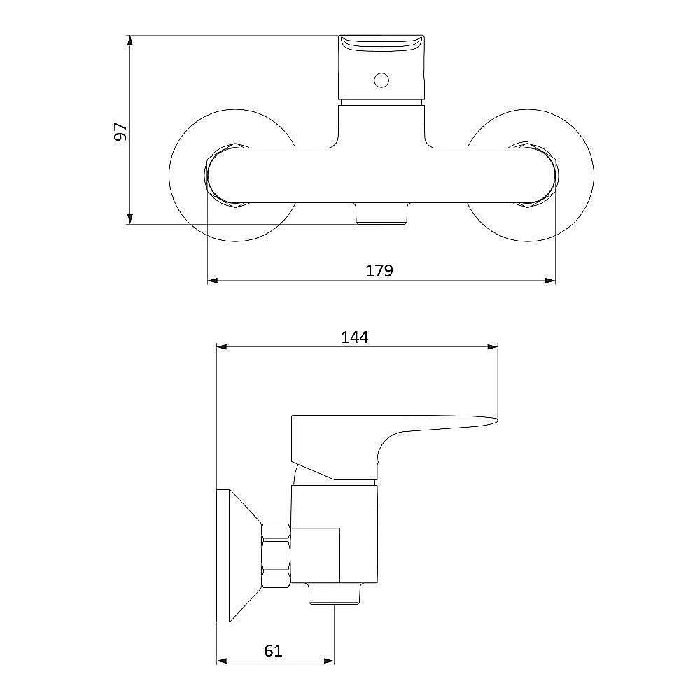 Смеситель для душа RedBlu by Damixa Origin Evo 782000000 купить в интернет-магазине сантехники Sanbest
