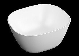 Раковина накладная Vitra Plural 45 7811B401-0016 белая матовая купить в интернет-магазине Sanbest