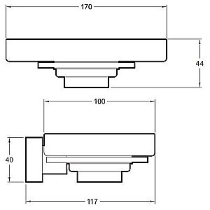 Мыльница Jacob Delafon MECANIQUE E77868-CP купить в интернет-магазине сантехники Sanbest