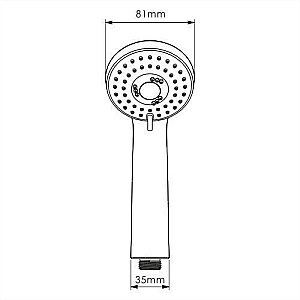 Душевая лейка WasserKRAFT A120 купить в интернет-магазине сантехники Sanbest