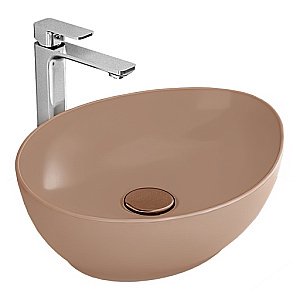 Раковина накладная Bien Motto 50 MTLG05001FD0M1000 капучино купить в интернет-магазине Sanbest