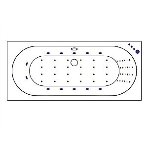 Ванна акриловая Excellent Oceana NANO WAEX.OCE17.NANO.GL 170х75 белая с гидромассажем купить в интернет-магазине Sanbest