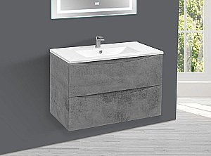 Тумба с раковиной Vincea Mia 75 Beton для ванной в интернет-магазине Sanbest