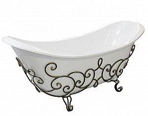 Ванна Эстет Скарлетт silk 180x77 белая матовая купить в интернет-магазине Sanbest