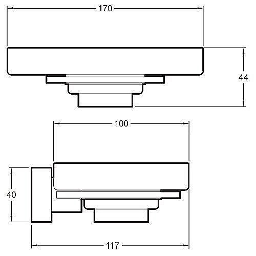 Мыльница Jacob Delafon MECANIQUE E77868-CP купить в интернет-магазине сантехники Sanbest