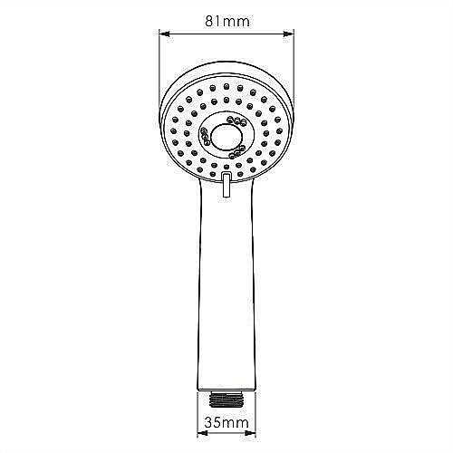Душевая лейка WasserKRAFT A120 купить в интернет-магазине сантехники Sanbest