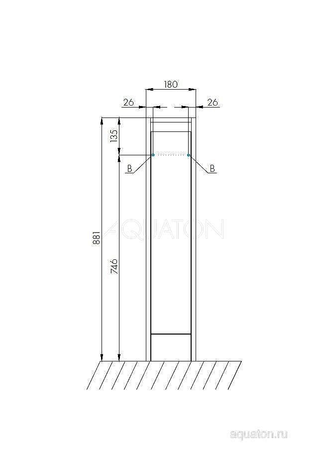 Тумба с раковиной Акватон Лондри 80 белая глянцевая для ванной в интернет-магазине Sanbest