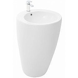 Раковина напольная WeltWasser WW LEERBACH 3838 GL-WT 38 белая купить в интернет-магазине Sanbest