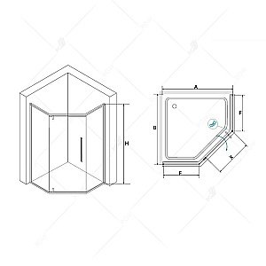 Душевой уголок RGW Stilvoll SV-81B 80x80 купить в интернет-магазине Sanbest