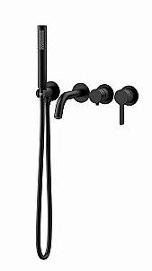 Смеситель для ванны Vincea Villa VTFW-1VL1MB черный купить в интернет-магазине сантехники Sanbest