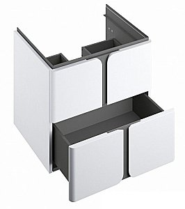 Тумба с раковиной и столешницей Ravak Balance 60 белая/графит для ванной в интернет-магазине Sanbest