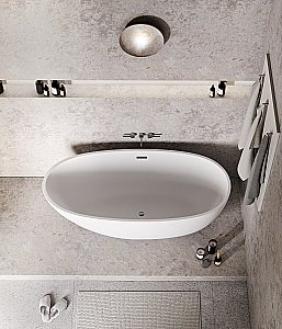 Ванна акриловая Grossman Fly GR-1104M 170x75 белая матовая купить в интернет-магазине Sanbest