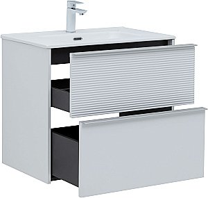 Тумба с раковиной Aquanet Вита 330476 70 белый матовый для ванной в интернет-магазине Sanbest