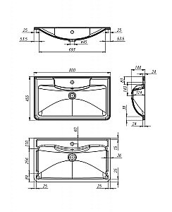 Тумба с раковиной BelBagno ACQUA 80 подвесная Rovere Rustico для ванной в интернет-магазине Sanbest