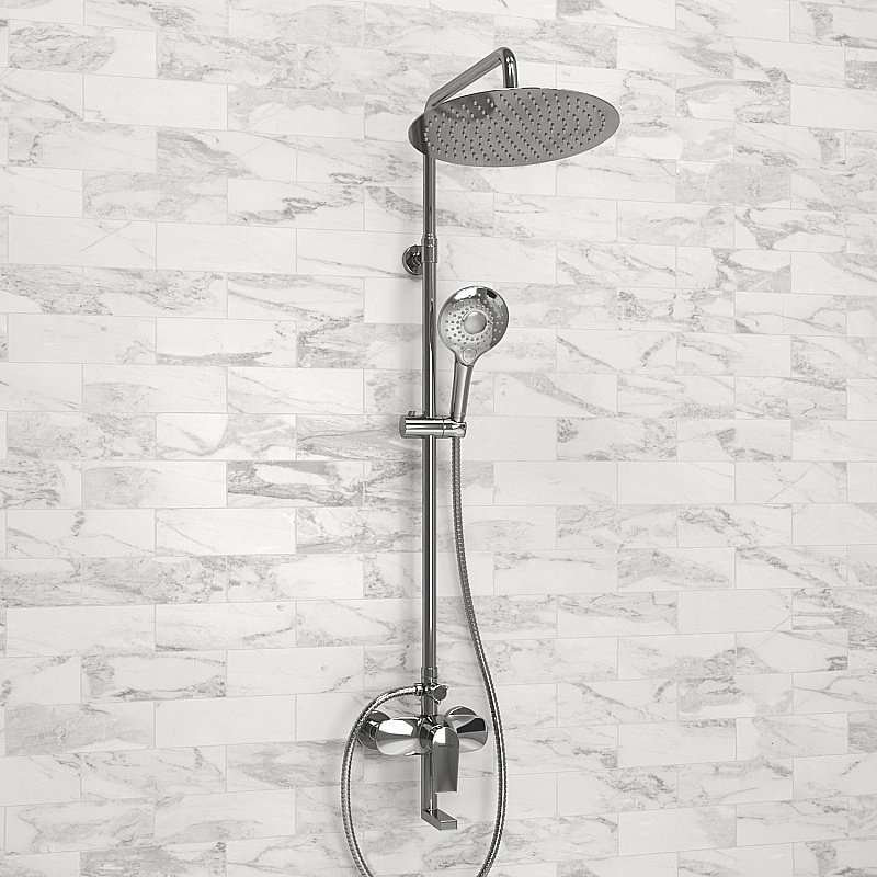 Душевая система WasserKraft A166.116.101.010.CH хром купить в интернет-магазине сантехники Sanbest