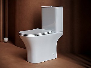 Унитаз Ceramica Nova Alfa Rimless CN9002 безободковый, с крышкой микролифт, с бачком купить в интернет-магазине Sanbest