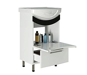 Тумба с раковиной MIXLINE РАДУГА 50 цветы для ванной в интернет-магазине Sanbest