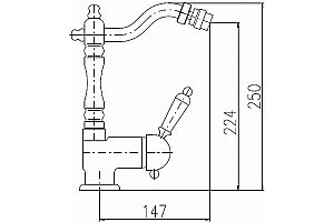Смеситель для биде Rav-Slezak Labe L008.5/9Z золото купить в интернет-магазине сантехники Sanbest