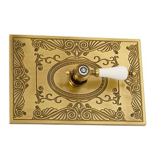 Кнопка для инсталляции Migliore Ottone Classic Овал 24250 золото купить в интернет-магазине сантехники Sanbest