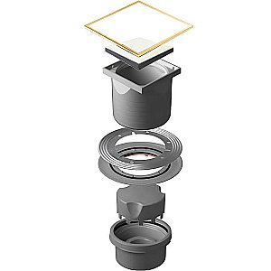 Душевой трап Pestan Confluo Standard 13000167 белый/золото купить в интернет-магазине Sanbest