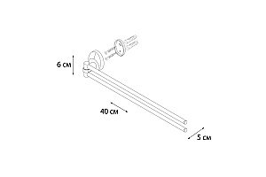 Полотенцедержатель FIXSEN EUROPA FX-21802A купить в интернет-магазине сантехники Sanbest