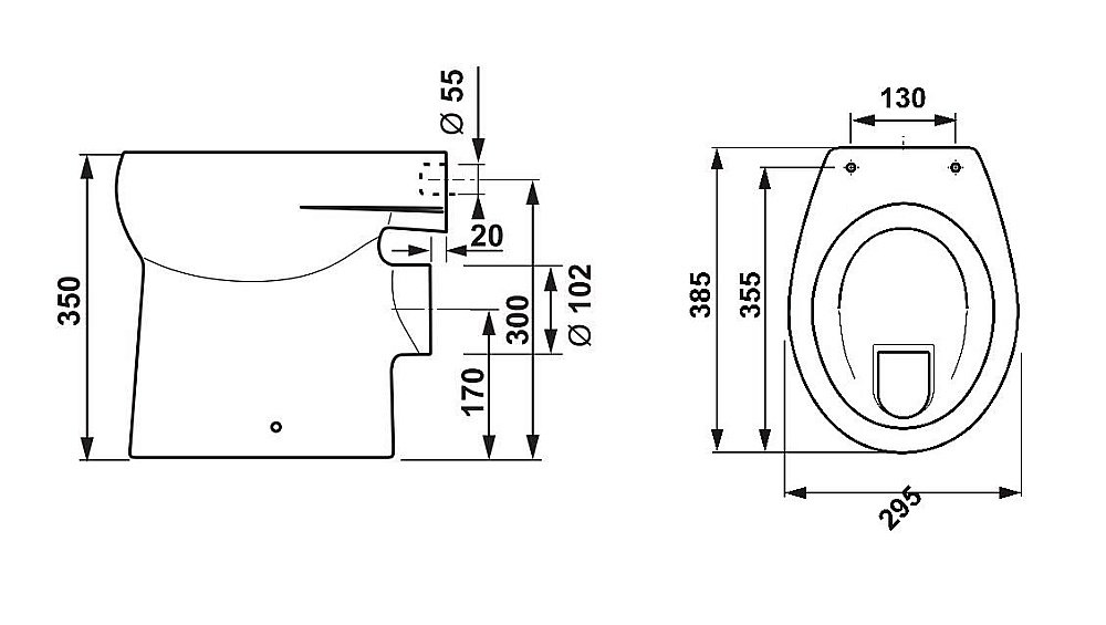 Унитаз детский Jika BABY 8.2203.6.000.000.1 горизонтальный выпуск белый купить в интернет-магазине Sanbest