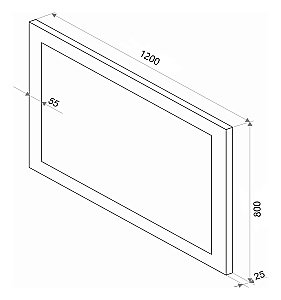 Зеркало Континент Relax ЗЛП472 120x80 в ванную от интернет-магазине сантехники Sanbest