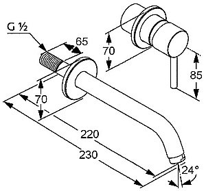 Смеситель для раковины Kludi BOZZ 382455376 белый матовый купить в интернет-магазине сантехники Sanbest