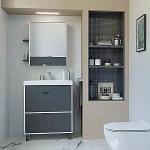 Зеркальный шкаф Mixline Байкал 539811 70 купить в интернет-магазине сантехники Sanbest