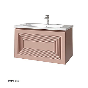 Тумба с раковиной Caprigo Modo-Quarta 80 с интегрированной ручкой, цвет на выбор для ванной в интернет-магазине Sanbest