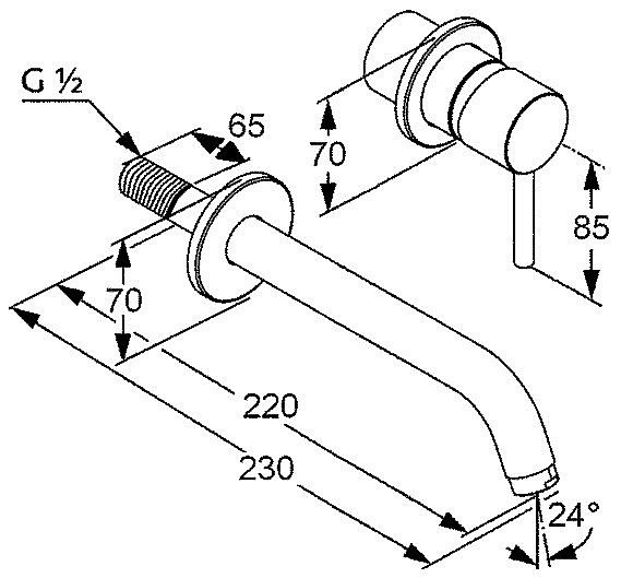 Смеситель для раковины Kludi BOZZ 382455376 белый матовый купить в интернет-магазине сантехники Sanbest