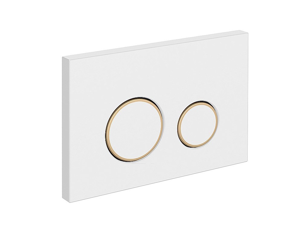 Кнопка для инсталляции Cersanit TWINS 63535 белый матовый купить в интернет-магазине сантехники Sanbest