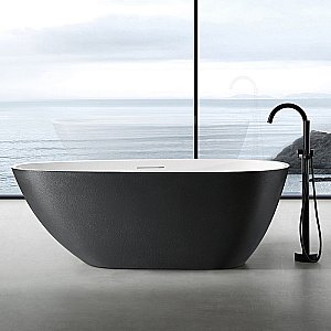 Ванна Abber Dortmund 170x75 AM9911BW черно-белая матовая купить в интернет-магазине Sanbest