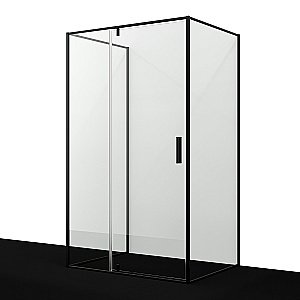 Душевой уголок WasserKRAFT Elbe 74P 74P21 120х90 профиль черный матовый/стекло прозрачное купить в интернет-магазине Sanbest